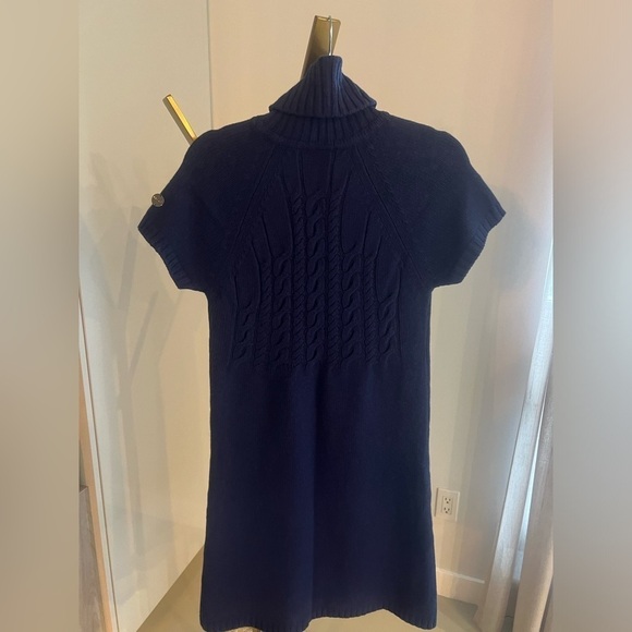 Bluegirl Navy Sweater Dress with beaded neckline - Picture 9 of 17